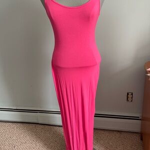 Elegant Pink Maxi Dress